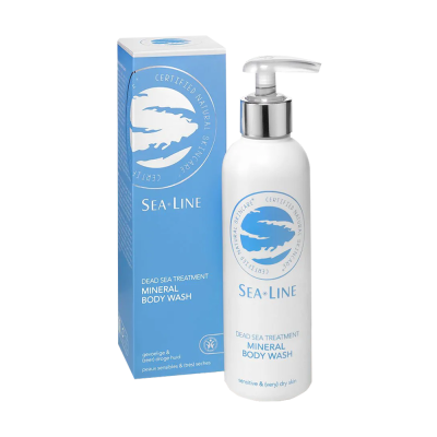sea line αφρόλουτρο με άλατα της νεκράς θάλασσας vegan 200 ml
