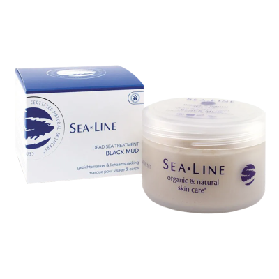 sea line μάσκα προσώπου και σώματος με λάσπη της νεκράς θάλασσας vegan 200 ml