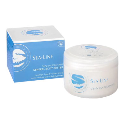 sea line βούτυρο σώματος με άλατα της νεκράς θάλασσας vegan 225 ml