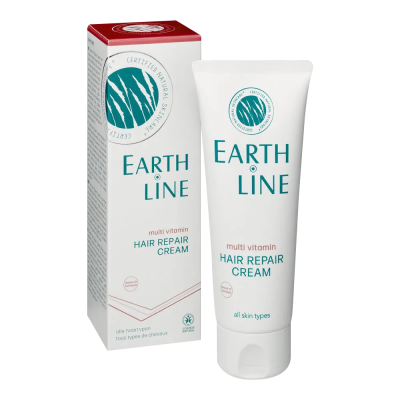 earth line vegan κρέμα αναδόμησης μαλλιών με πολυβιταμίνες 75 ml