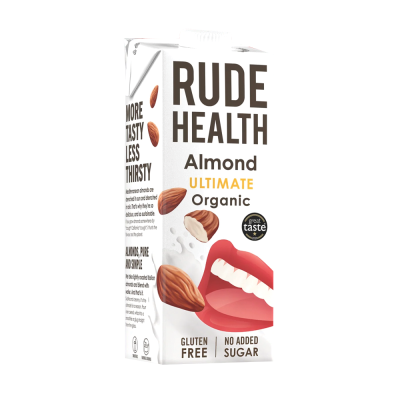 rude health βιολογικό ρόφημα αμυγδάλου ultimate χωρίς γλουτένη και χωρίς ζάχαρη 1 λίτρο