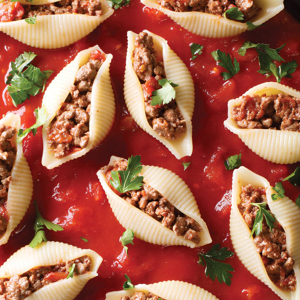 συνταγή κοχύλια με κιμά χωρίς γλουτένη