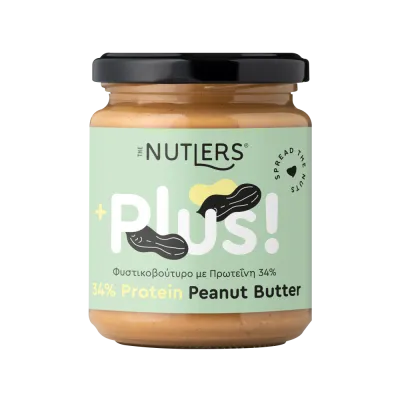 nutlers φιστικοβούτυρο με 34% πρωτεΐνη χωρίς γλουτένη 250 γραμμάρια