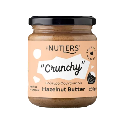 nutlers φουντουκοβούτυρο crunchy χωρίς γλουτένη 250 γραμμάρια