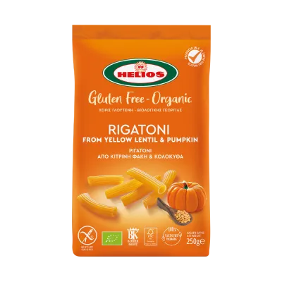 ήλιος ριγκατόνι από κίτρινη φακή και κολοκύθα βιολογικά και χωρίς γλουτένη 250 γραμμάρια