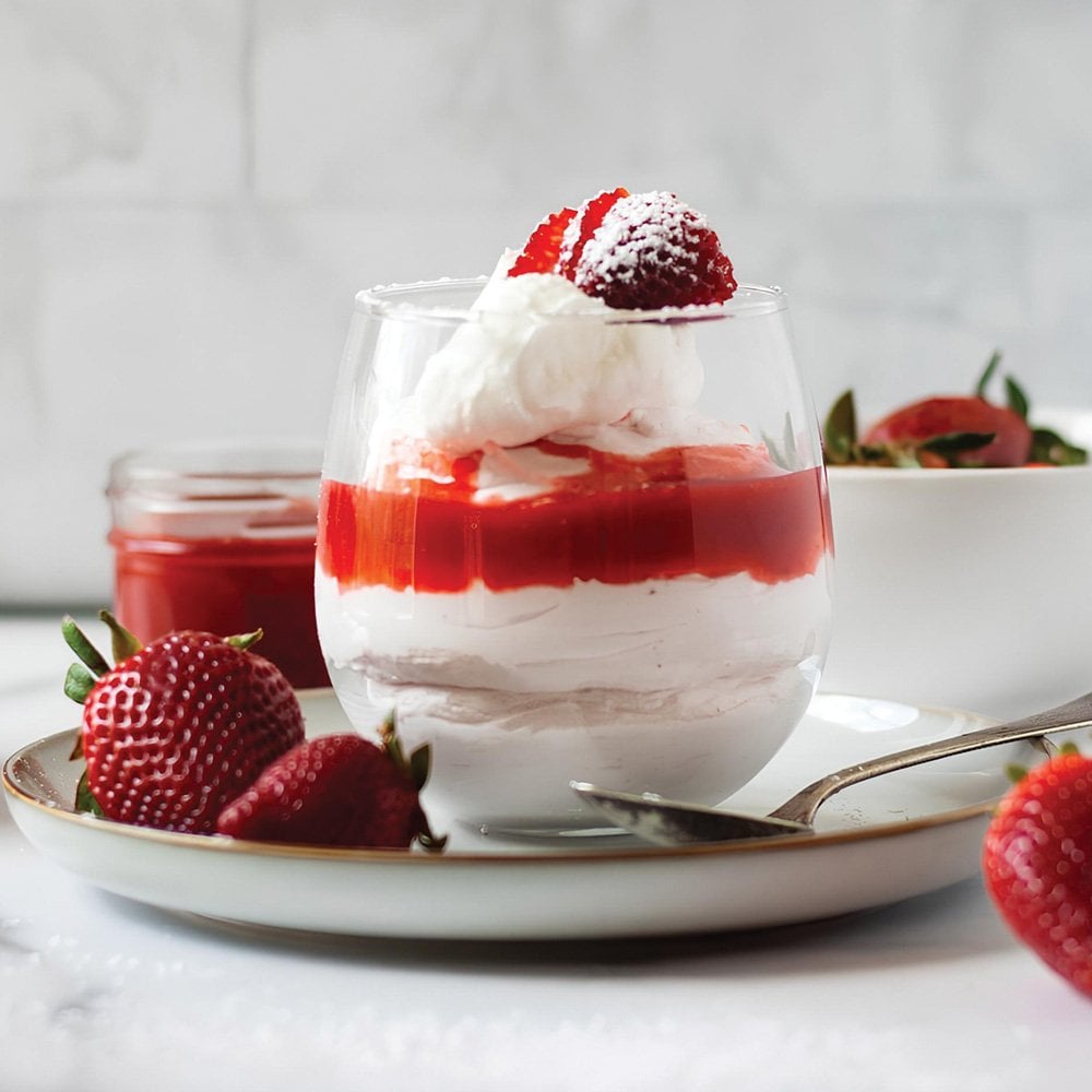 συνταγή τιραμισού χωρίς γλουτένη με φράουλες και αμύγδαλο