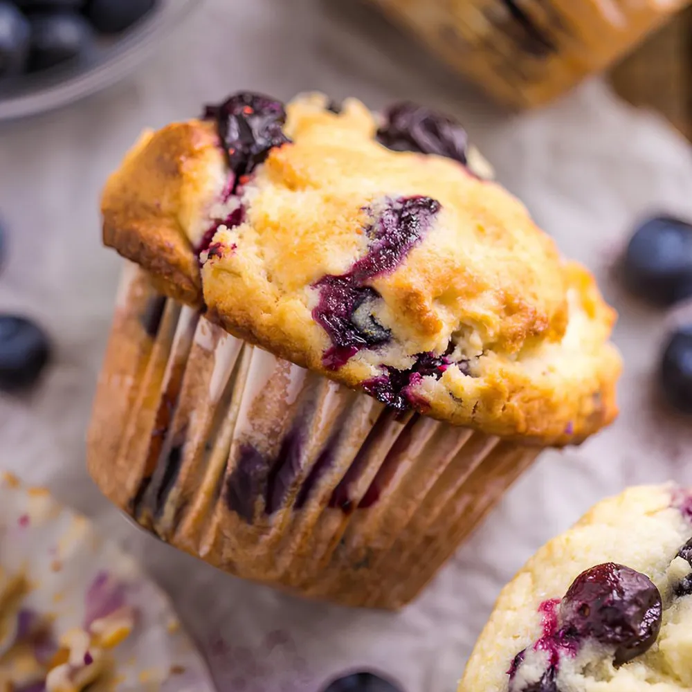 συνταγή μάφιν με μύρτιλα χωρίς γλουτένη