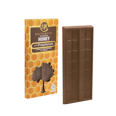 healthy bites σοκολάτα γάλακτος πορτοκάλι με πολυφαινόλες χωρίς γλουτένη 50 γραμμάρια