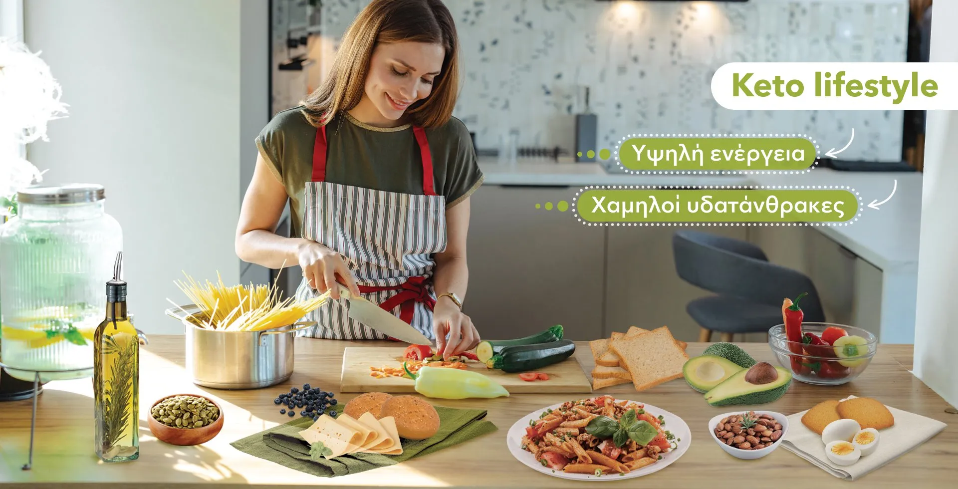 κέτο lifestyle υψηλή ενέργεια χαμηλοί υδατάνθρακες