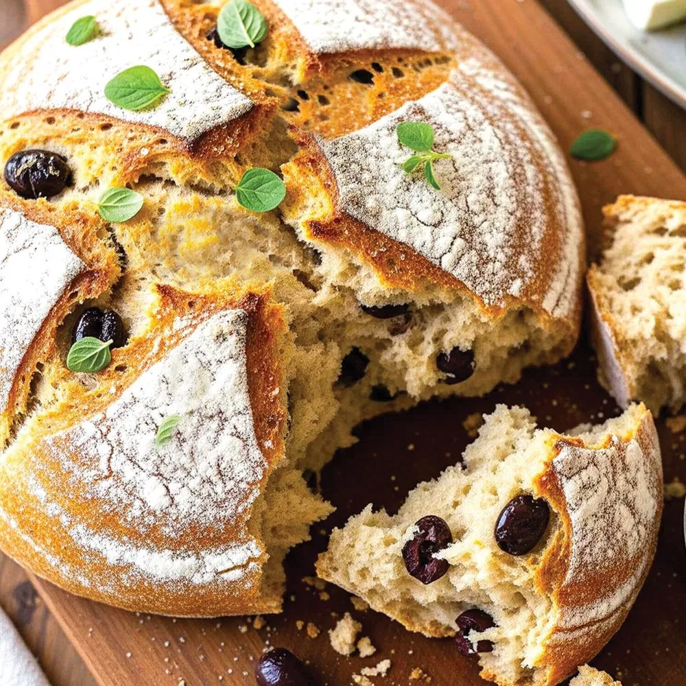 συνταγή ελιόψωμο χωρίς γλουτένη